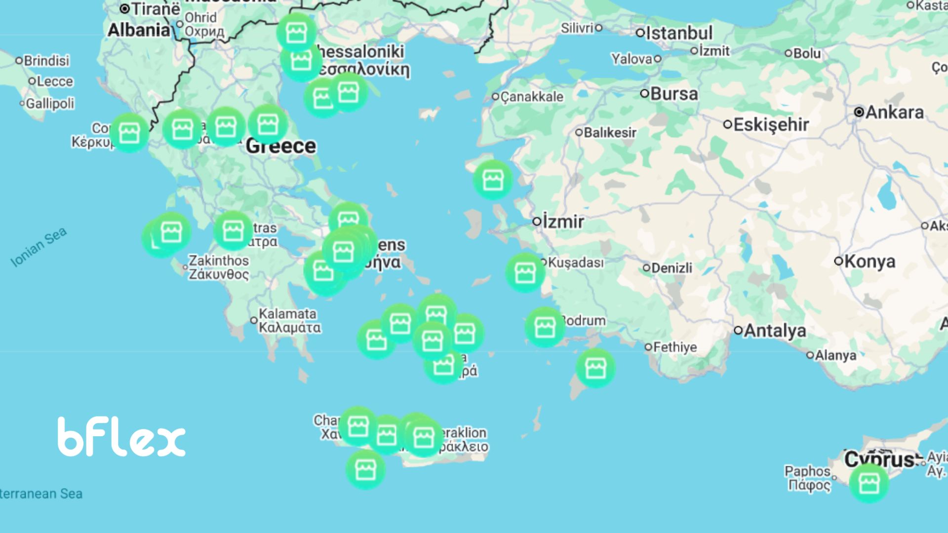 Dove puoi noleggiare una bicicletta, uno scooter o una microcar in Grecia con bFlex