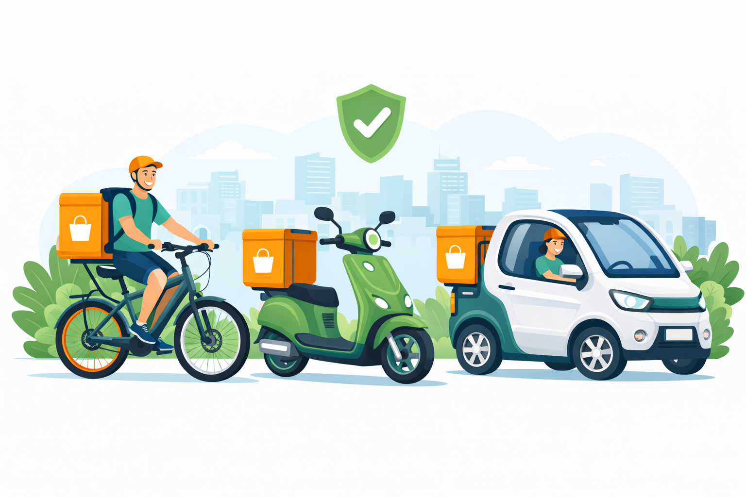 Come le Aziende di Consegna Costruiscono Flotte Elettriche Economiche con Bici, Scooter e Microcar