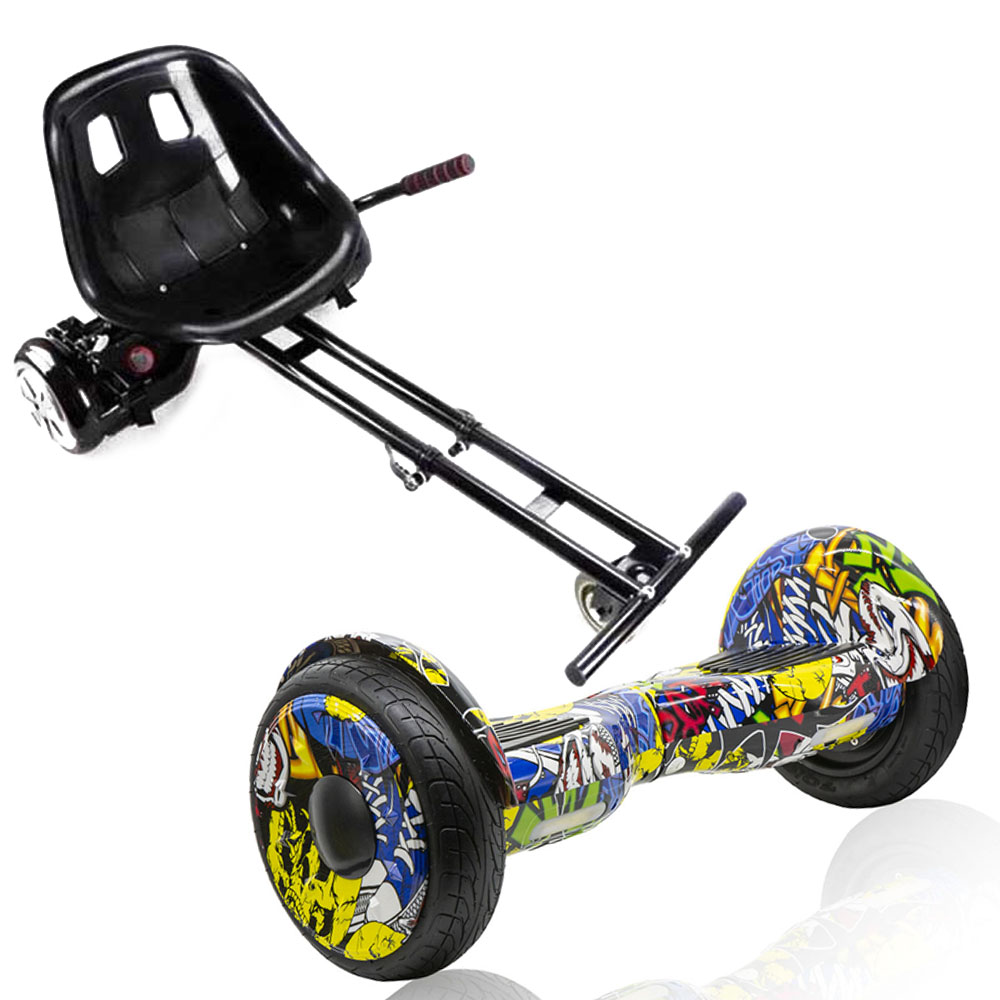 SET HOVERBOARD SMART BALANCE TRANSFORMERS 10.5" & GOKART SEAT