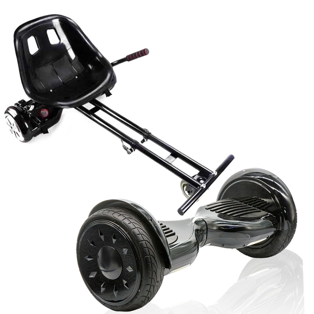 SET HOVERBOARD SMART BALANCE TOTAL BLACK 10.5" & GOKART SEAT