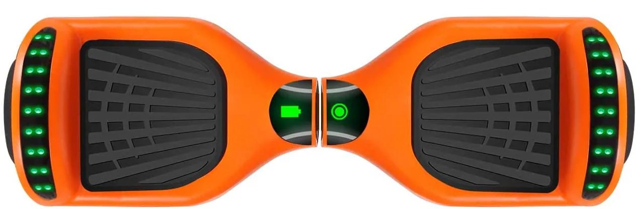 HOVERBOARD TRANSFORMERS BLUETOOTH AND LED ELECTRIC SCOOTER ORANGE 6.5 INCH