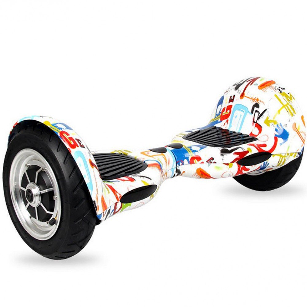 SMART BALANCE HOVERBOARD WHEEL MET BLUETOOTH & LED ELEKTRISCHE STEP GRAFFITI WIT HIP HOP 10"