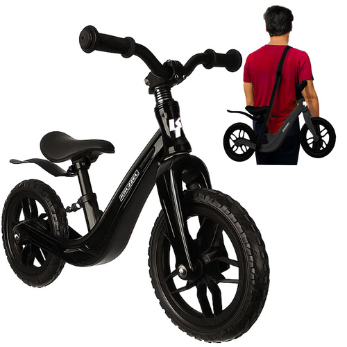 KRUZZEL 12” CHILDREN'S BALANCE BIKE BLACK 25767