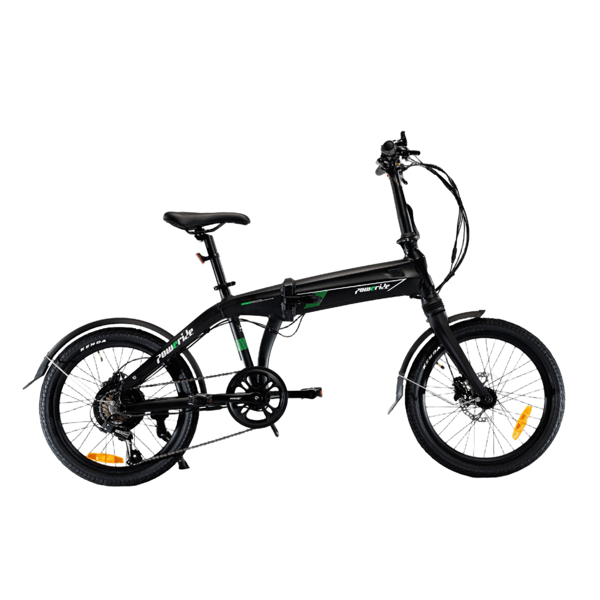 POWERIDE FOLDING ELECTRIC BIKE 20” 7sp BLACK 36V/14AH 2024