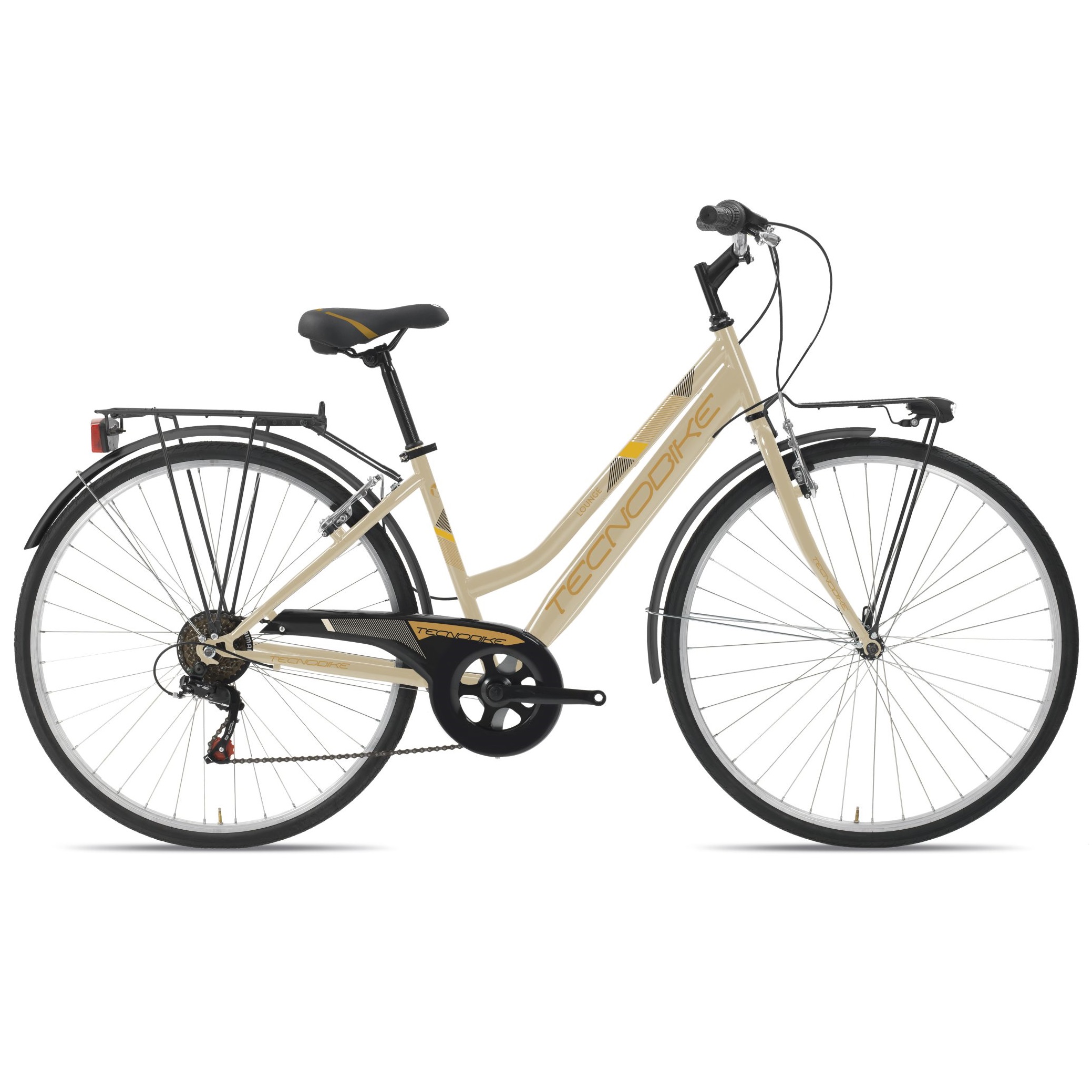 TECNOBIKE CITY LOUNGE 736 28” 6sp CITY BIKE CREAM Size 43 2023