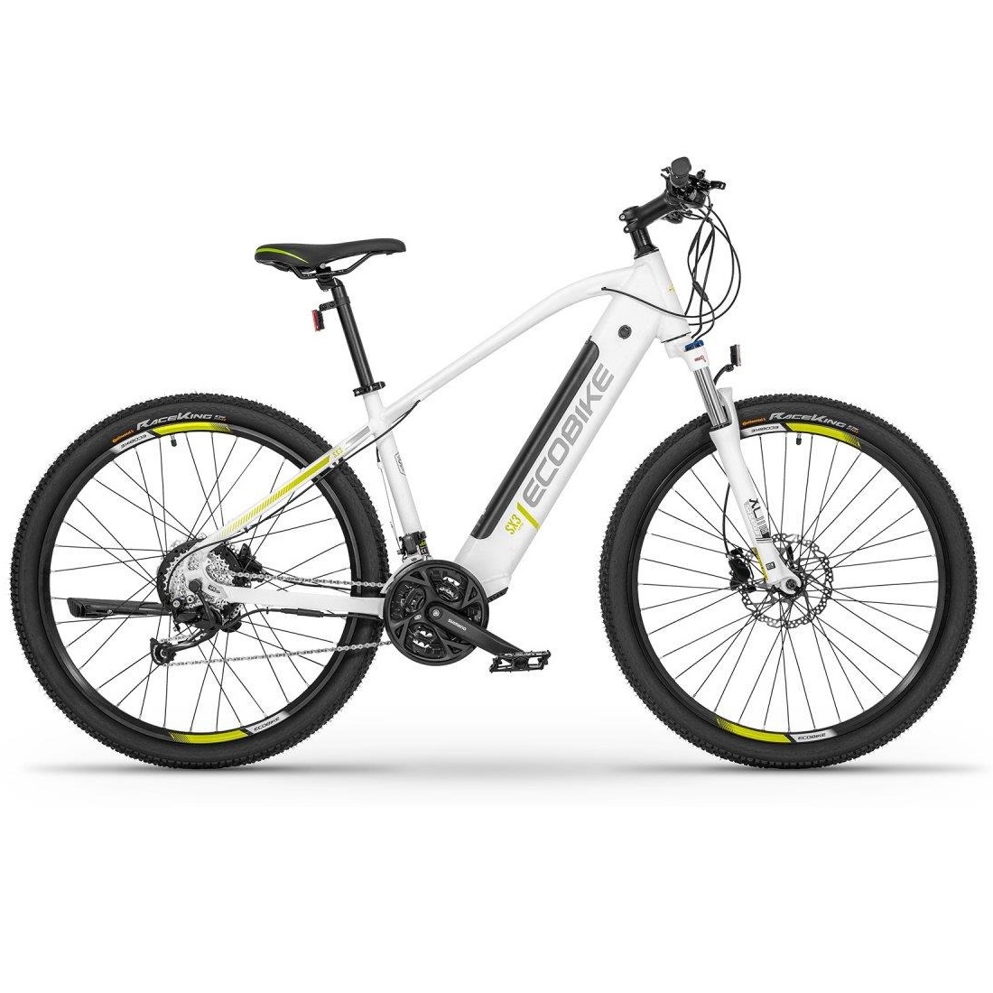 ECOBIKE SX3 ELEKTRISCHE MTB FIETS 27,5'' 27sp WIT 13AH 2022