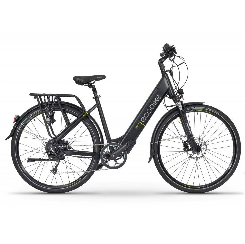 ECOBIKE X-CROSS ELEKTRISCHE STADSFIETS 28'' ALLOY 10sp 13AH ZWART 2022