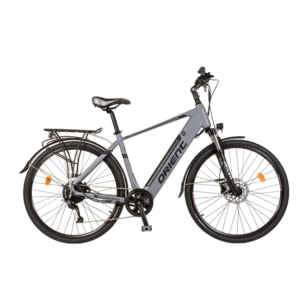 ORIENT E-BIKE STREET 1.0 28” 9SP TOURING ACHTERMOTOR BAFANG 250W GRIJS (151604) 2024