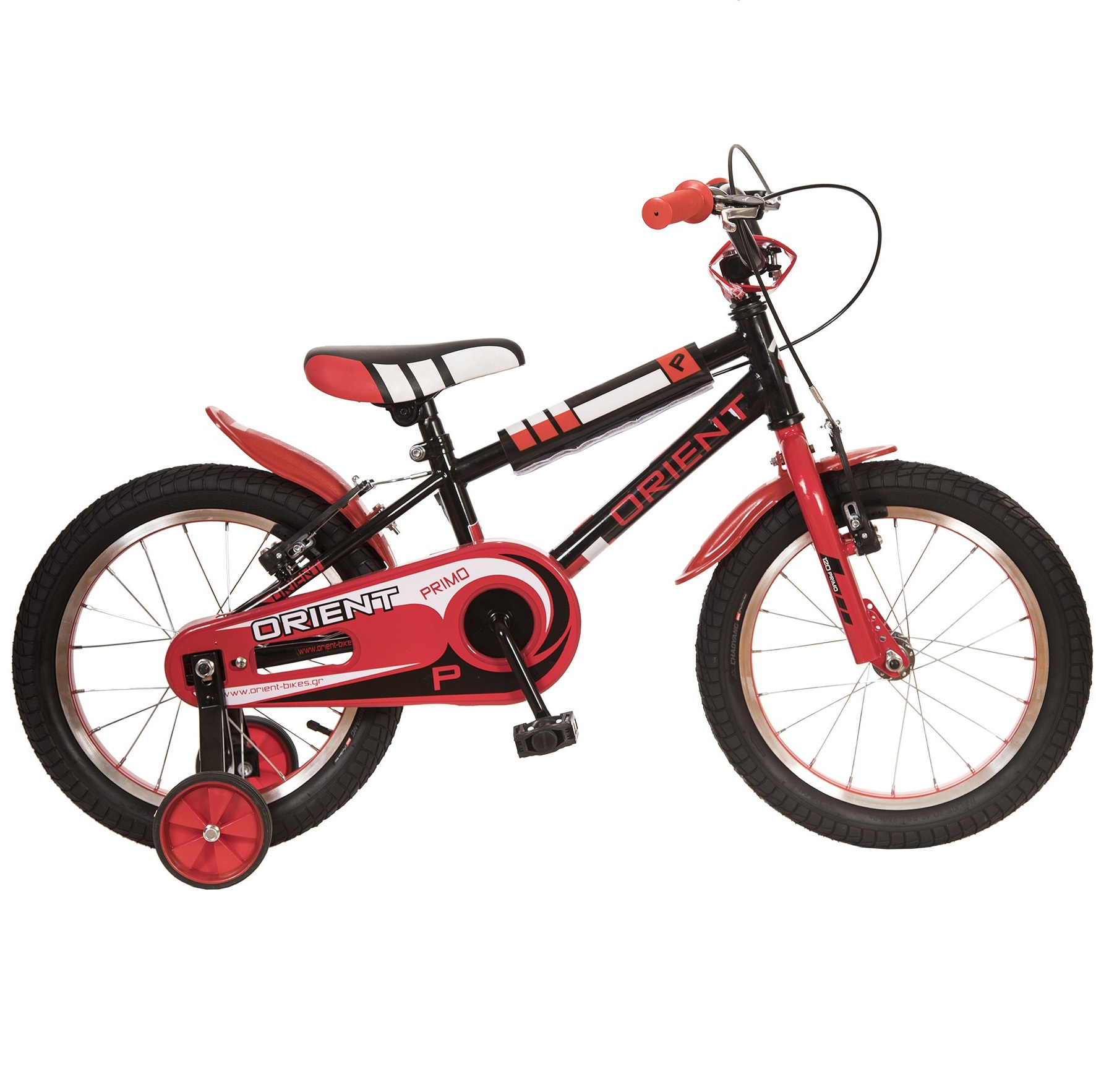 ORIENT PRIMO V-BRAKE 16'' ΠΑΙΔΙΚΟ ΠΟΔΗΛΑΤΟ ΜΑΥΡΟ-ΚΟΚΚΙΝΟ (151271) 2025