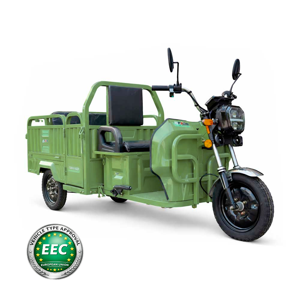 E-RIDE CARGO FOLD PLUS (72V/32AH Μολύβδου) - Πράσινο