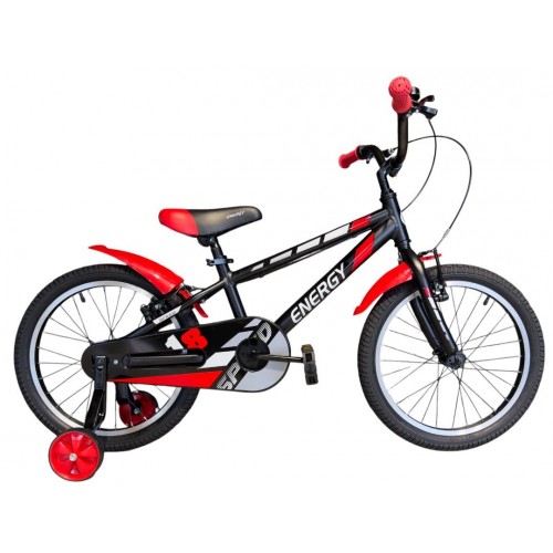 ENERGY Aluminum Kids Speed Bicycle 14" V-BRAKE BLACK MATT Black