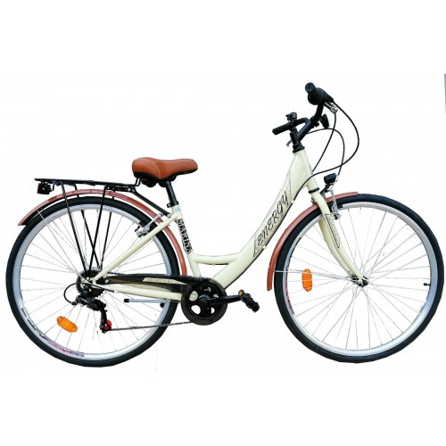 ENERGY WOMEN'S CITY BIKE MARINA CITY 700C FRAME 6 SPEEDS CREAM Cream