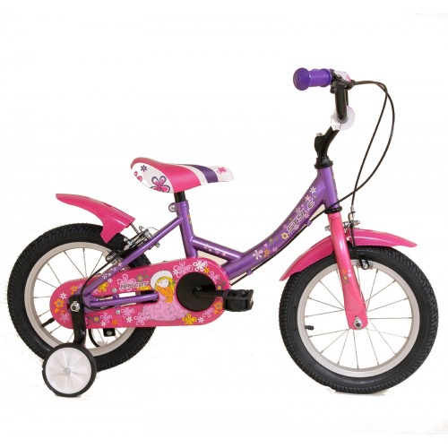STYLE WOMEN'S CHILDREN'S BICYCLE MASCOT GIRL SIZE 14" PURPLE Purple