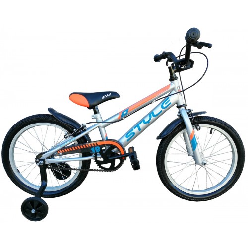 STYLE CHILDREN'S BICYCLE CHALLENGER II BOY 2022 SIZE 18" SILVER Silver