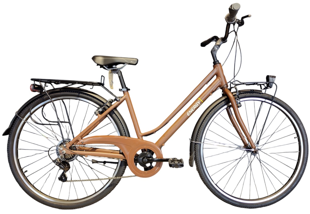 ENERGY WOMEN'S URBAN ALUMINUM BIKE 28" URBAN MILK CHOCOLATE MATT 2025 Brown
