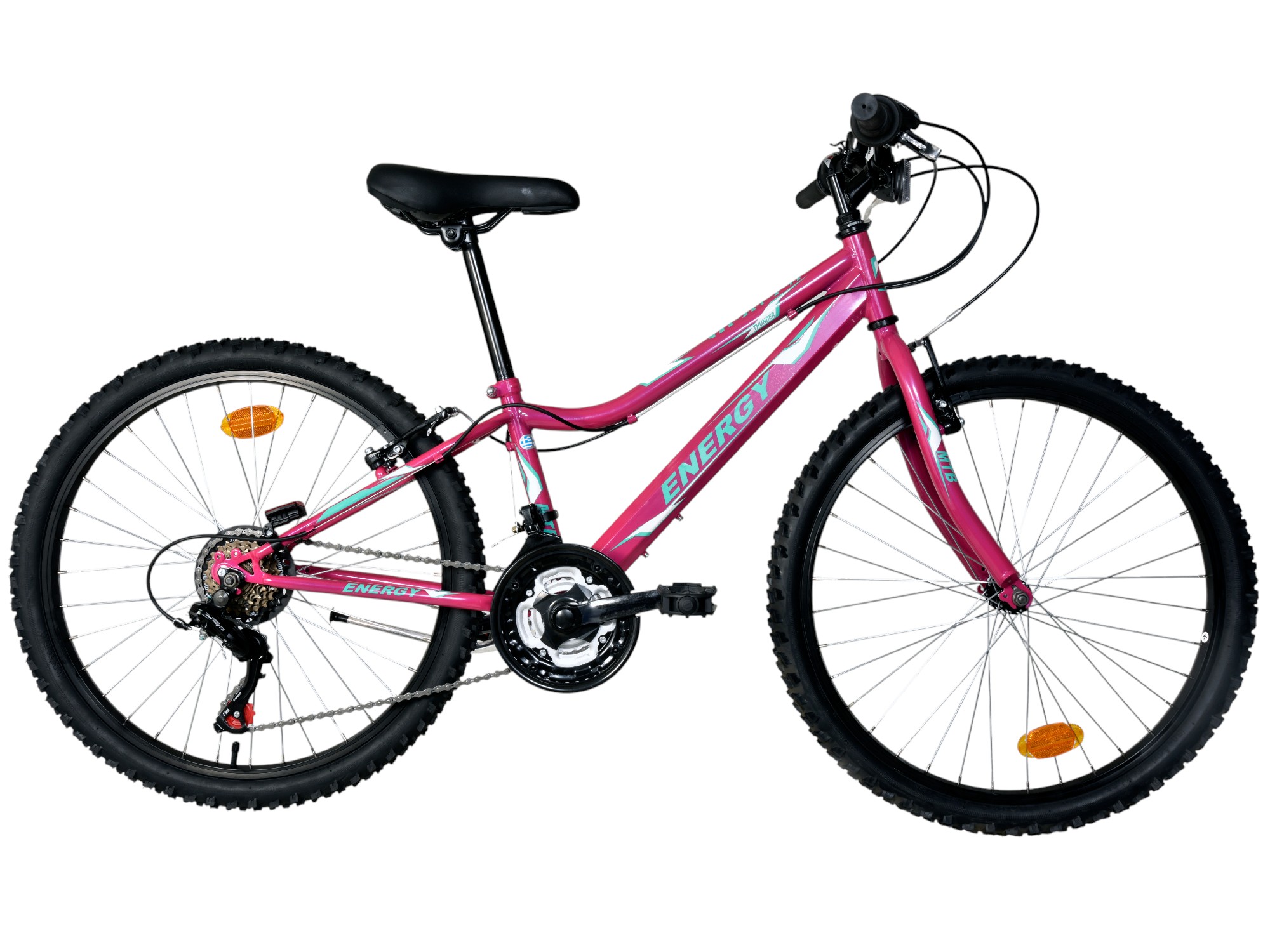 ENERGY CHILDREN'S WOMEN'S BIKE THUNDER 24'' WITH 18 SPEEDS PURPLE GLOSS (BERRY) Purple