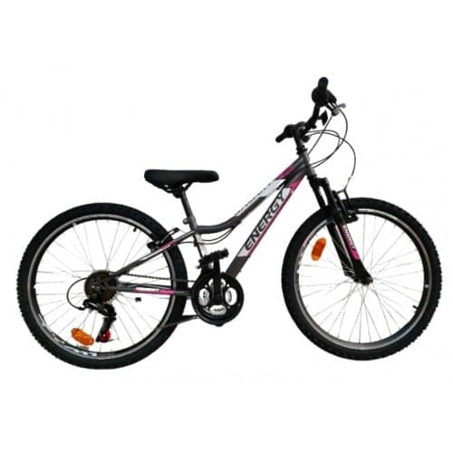 ENERGY WOMEN'S MOUNTAIN BIKE GALAXY 26'' WITH 18 SPEEDS FRONT SUSPENSION ANTHRACITE GRAY/PINK MATT Anthracite Gray