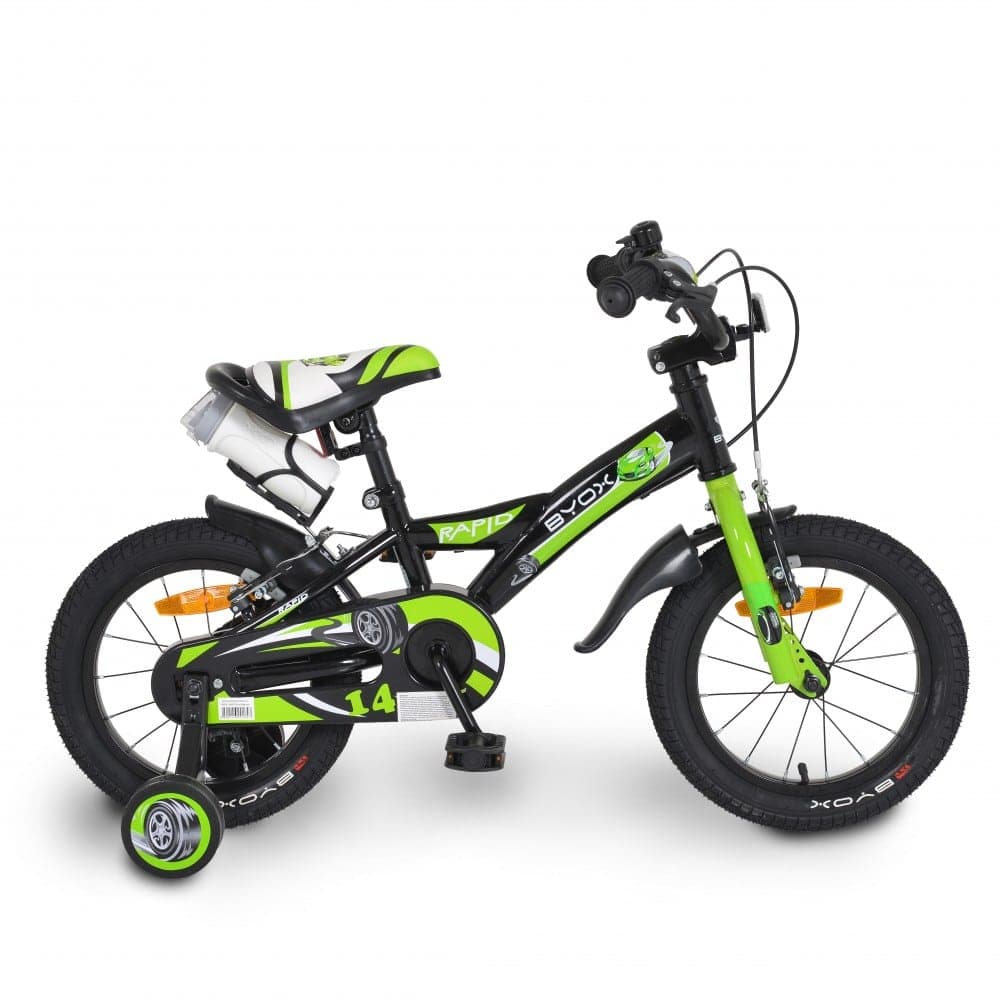 BYOX CHILDREN'S BICYCLE 14" RAPID GREEN 107735 Black Green