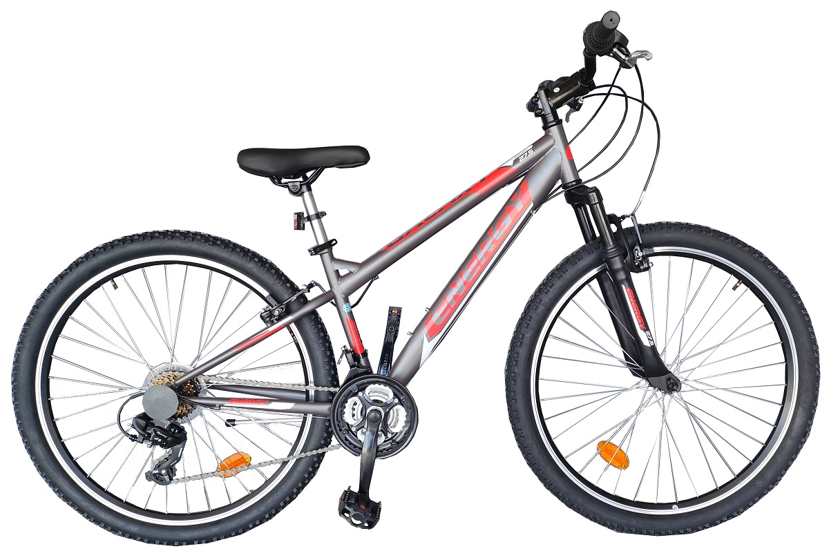 ENERGY MOUNTAIN BIKE GALAXY 27.5 WITH 21 SPEEDS FRONT SUSPENSION ANTHRACITE RED MATT Anthracite Red
