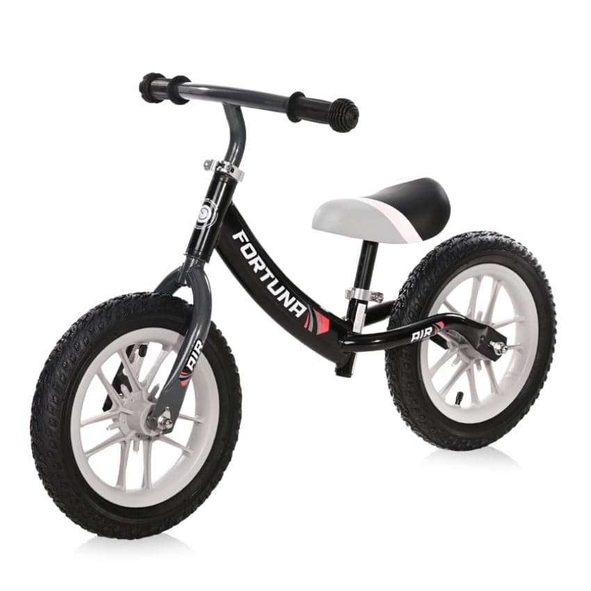 LORELLI BALANCE BIKE AIR WHEELS LIGHT-UP WHEELS 12" FORTUNA AIR GREY & BLACK 2+ YEARS 10410080001 Black Grey