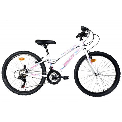 ENERGY CHILDREN'S WOMEN'S BICYCLE THUNDER 24'' WITH 18 SPEEDS WHITE White