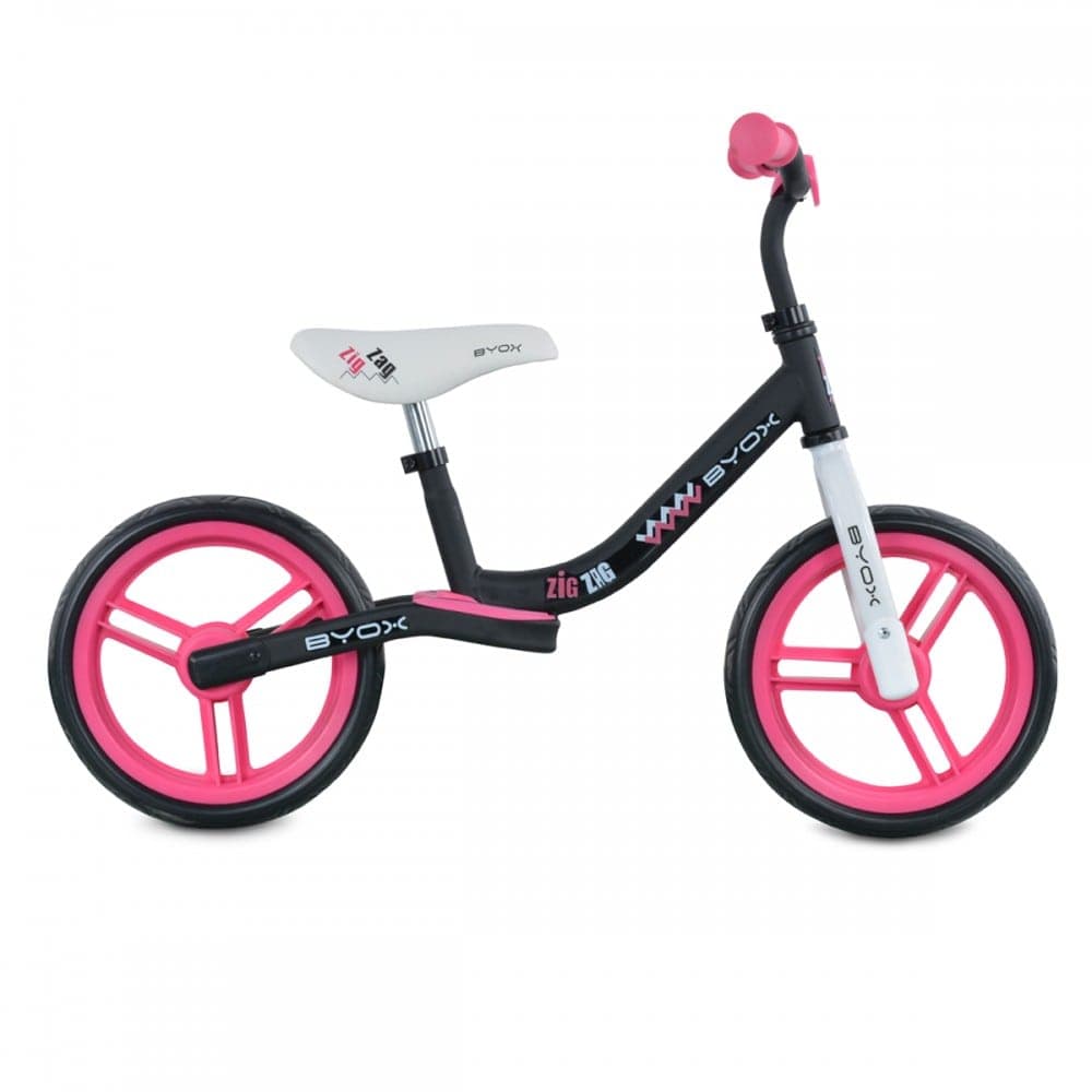 BYOX CHILDREN'S BALANCE BIKE ZIG ZAG 1-3 YEARS PINK 3800146201302 Pink