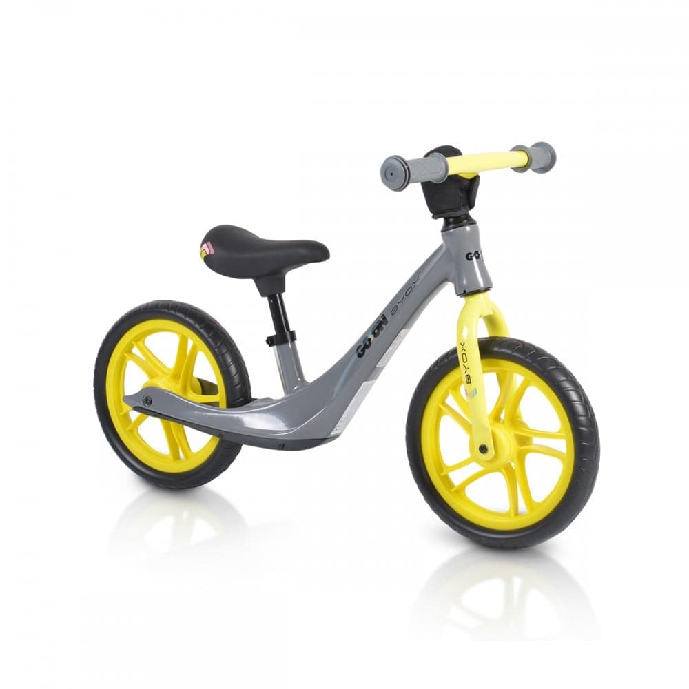 BYOX KINDERBALANSFIETS GO ON 3-6 JAAR GRIJS 3800146227050 Grijs Geel