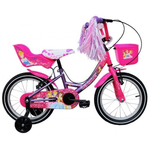 STYLE KINDERFIETS 16" PRINCESS ROZE PAARS Roze Paars