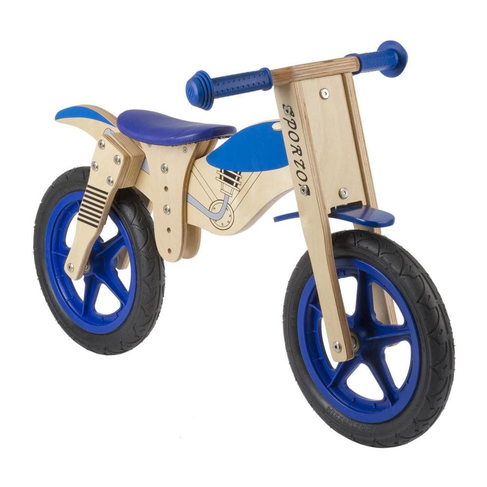 BALANCEERFIETS MOTORWOOD HOUT BLAUW 659971 Blauw