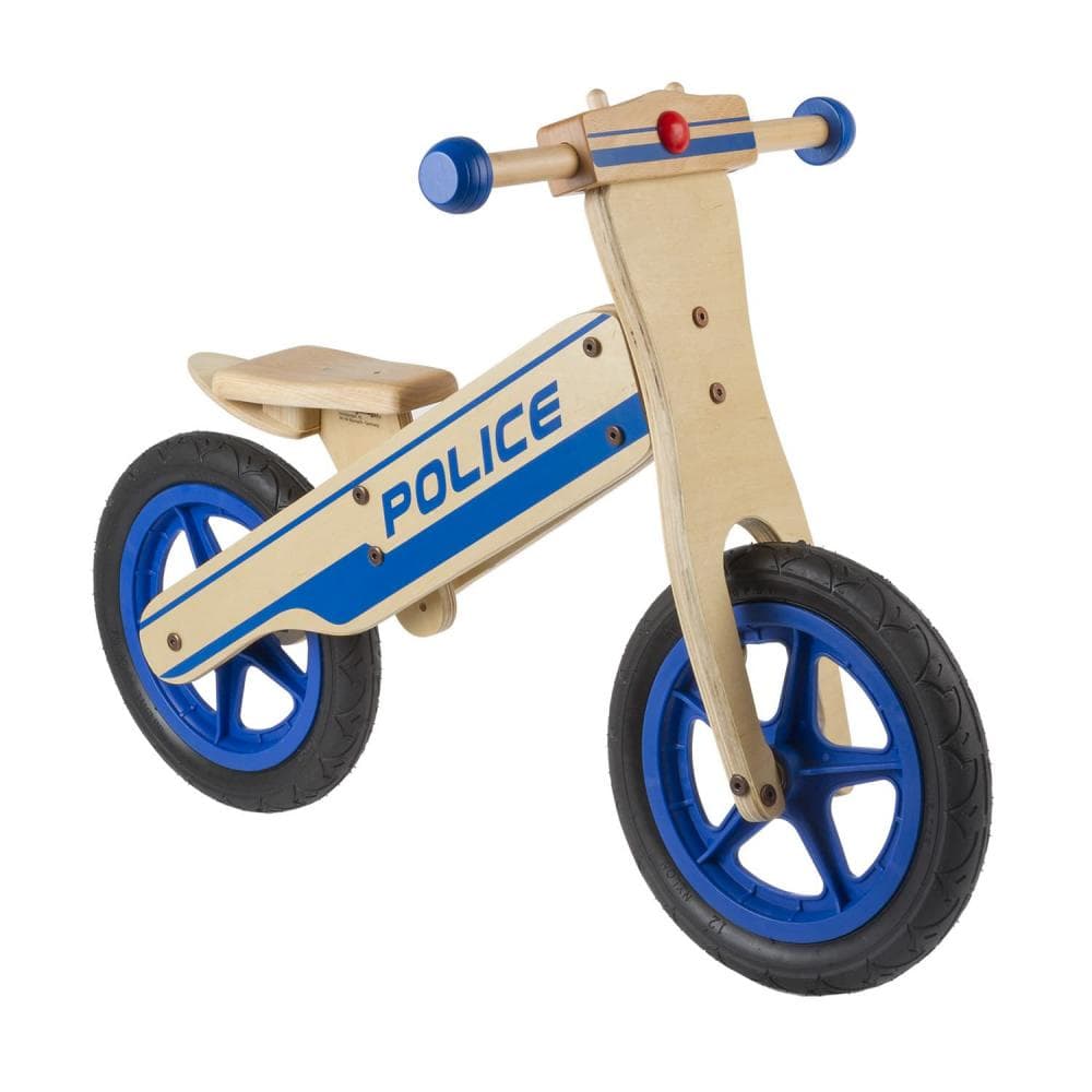 BALANCEERFIETS POLITIE HOUT 659978 Blauw