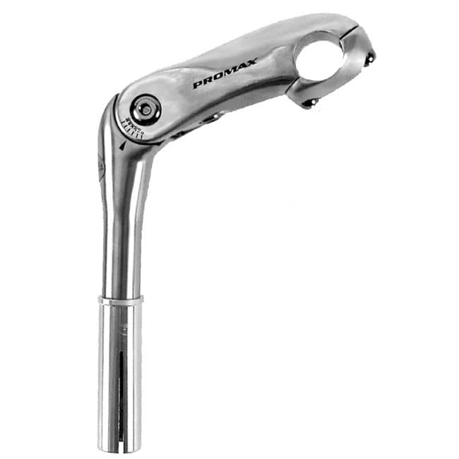 PROMAX ADJUSTABLE MTB STEM 22.2-25.4 105/180MM SILVER 400212 Silver