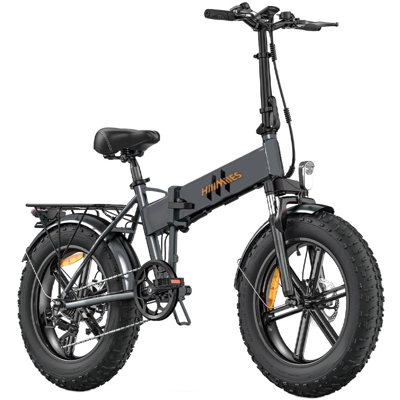 HillMiles Folding Electric Fat Bike 250W 48V