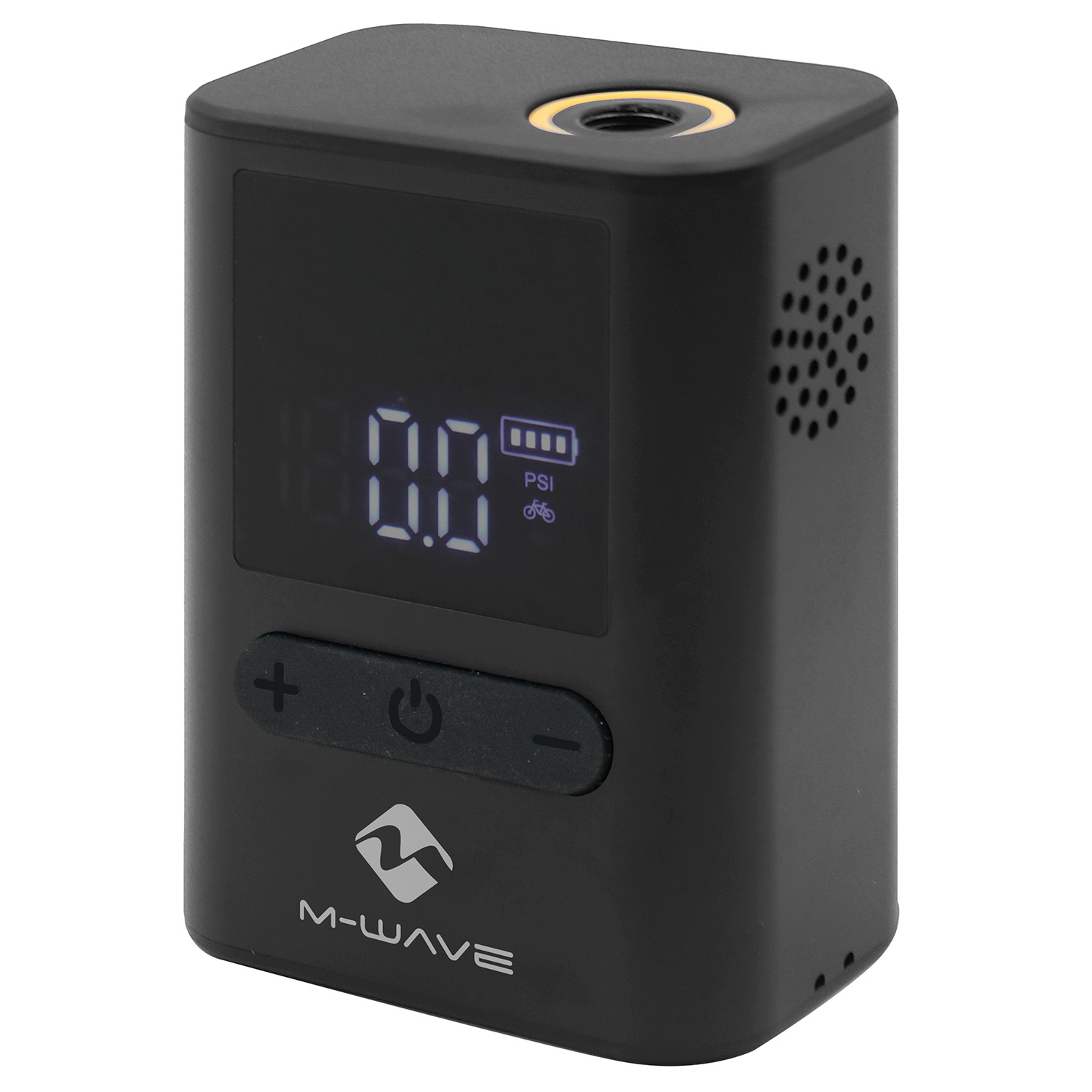 M-WAVE ELECTRIC BIKE PUMP ELUMATIK POCKET ACCUMULATOR 100PSI / 7BAR USB 470419 Black