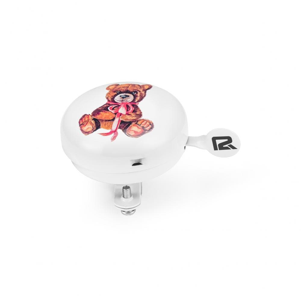 P2R BICYCLE BELL RINGO 55MM WHITE LITTLE BEAR P20451 White