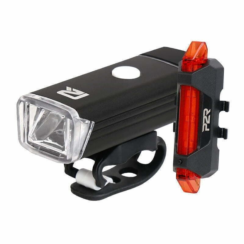 P2R BIKE LIGHT SET LED USB 200LM NITION 10 P20018 Black