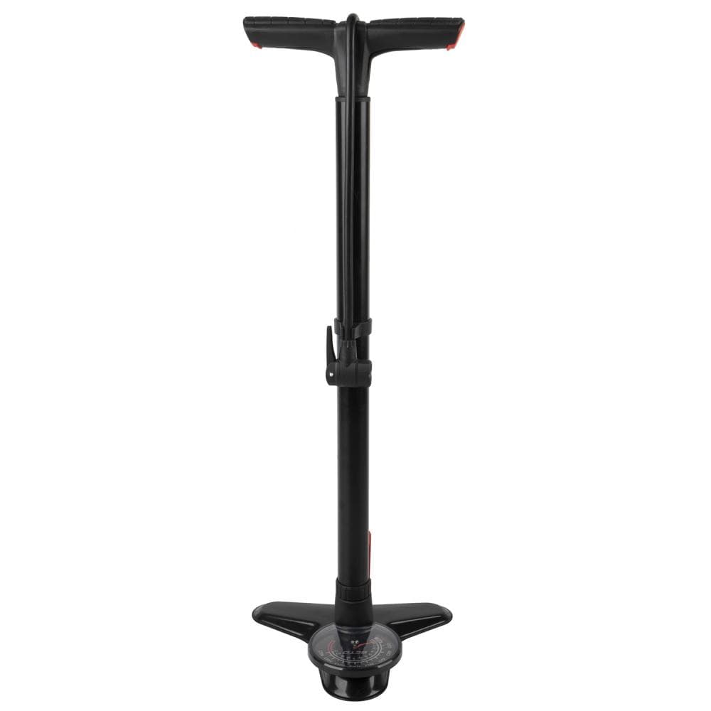 BETO ALUMINUM FLOOR BIKE PUMP WITH GAUGE SUITABLE FOR TUBELESS 160psi 470339 Black