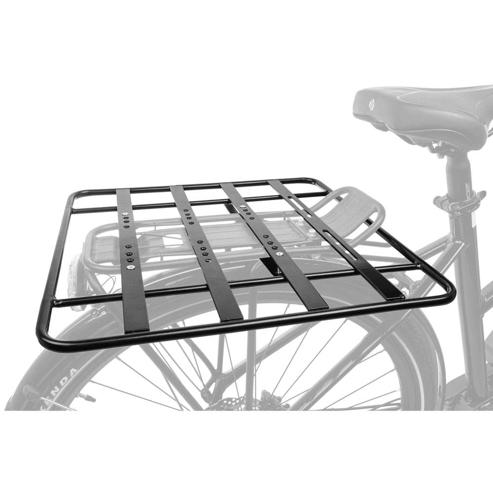 M-WAVE ALUMINUM REAR RACK EXTENSION 40x40CM 449902 Black
