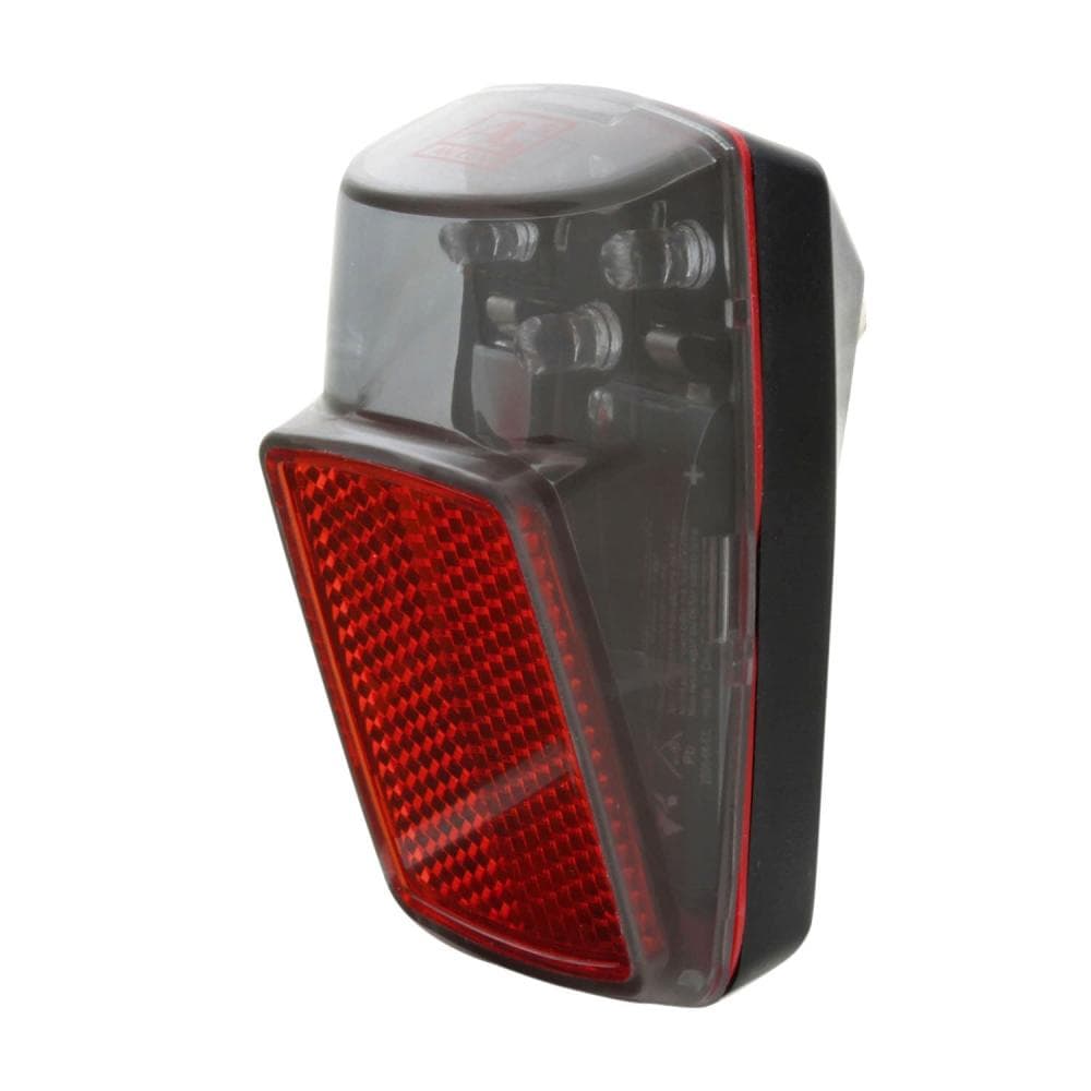 ANLUN REAR LED BATTERY LIGHT WITH REFLECTOR FOR BIKE FENDER MOUNTING 466936 Black