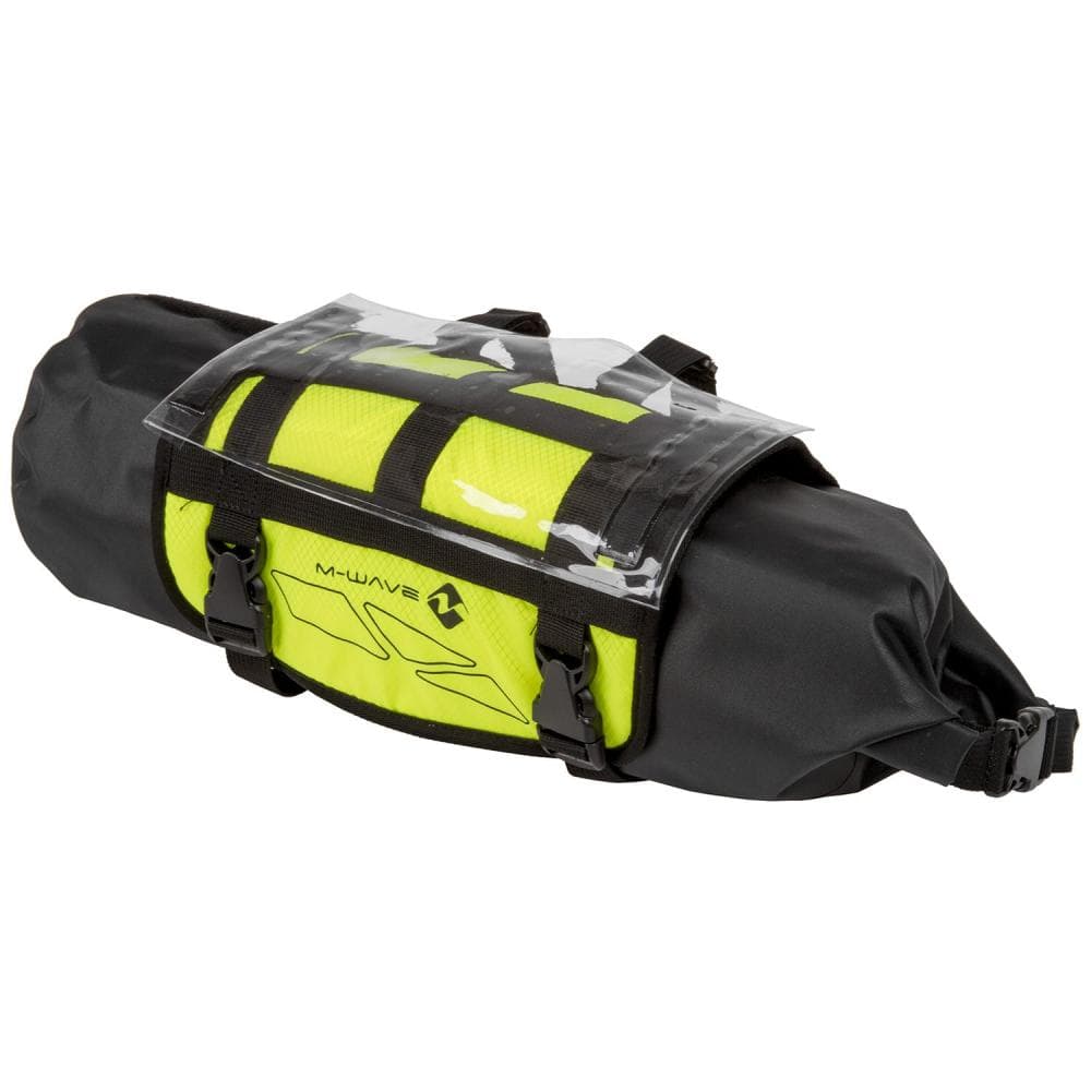 M-WAVE 10L ROUGH RIDE FRONT HANDLEBAR BAG NEON YELLOW 122637 Fluo Yellow