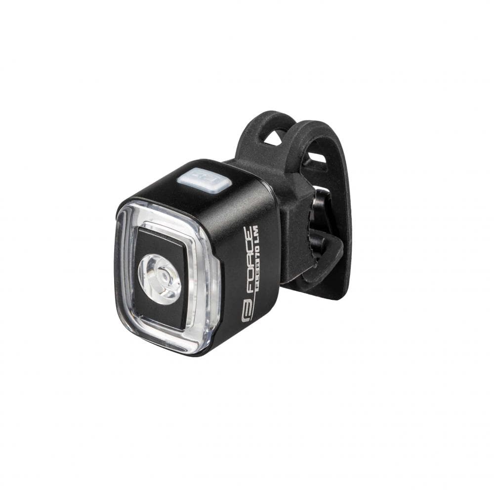FORCE FRONT OR REAR BIKE LIGHT FLEA USB LED 200LM 45164 Black