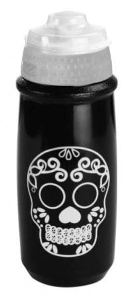 GIST PLASTIC WATER BOTTLE SKULL WHITE 550ml GGWG3503B Black White