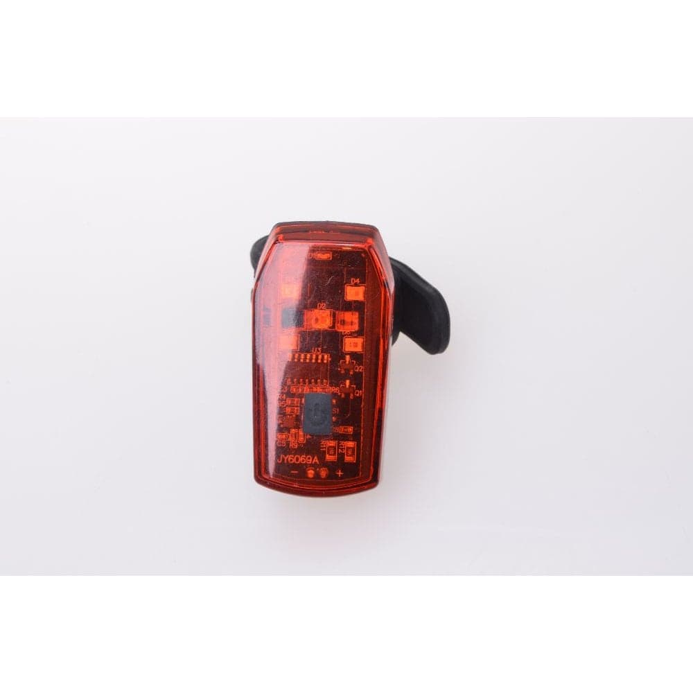 LED Bicycle Rear Light with Brake Indicator 40.023 Black Red