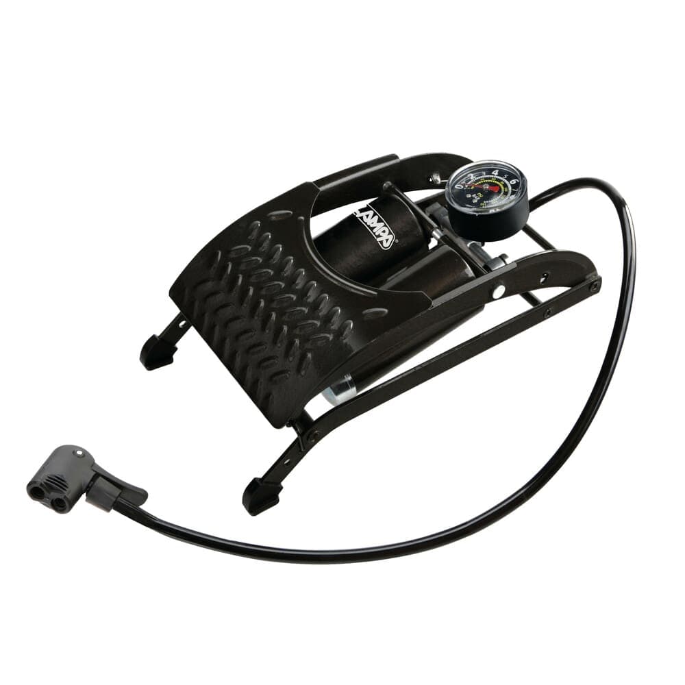 LAMPA Double Piston Foot Pump with Pressure Gauge DE-LUXE HIGH QUALITY 71611 Black