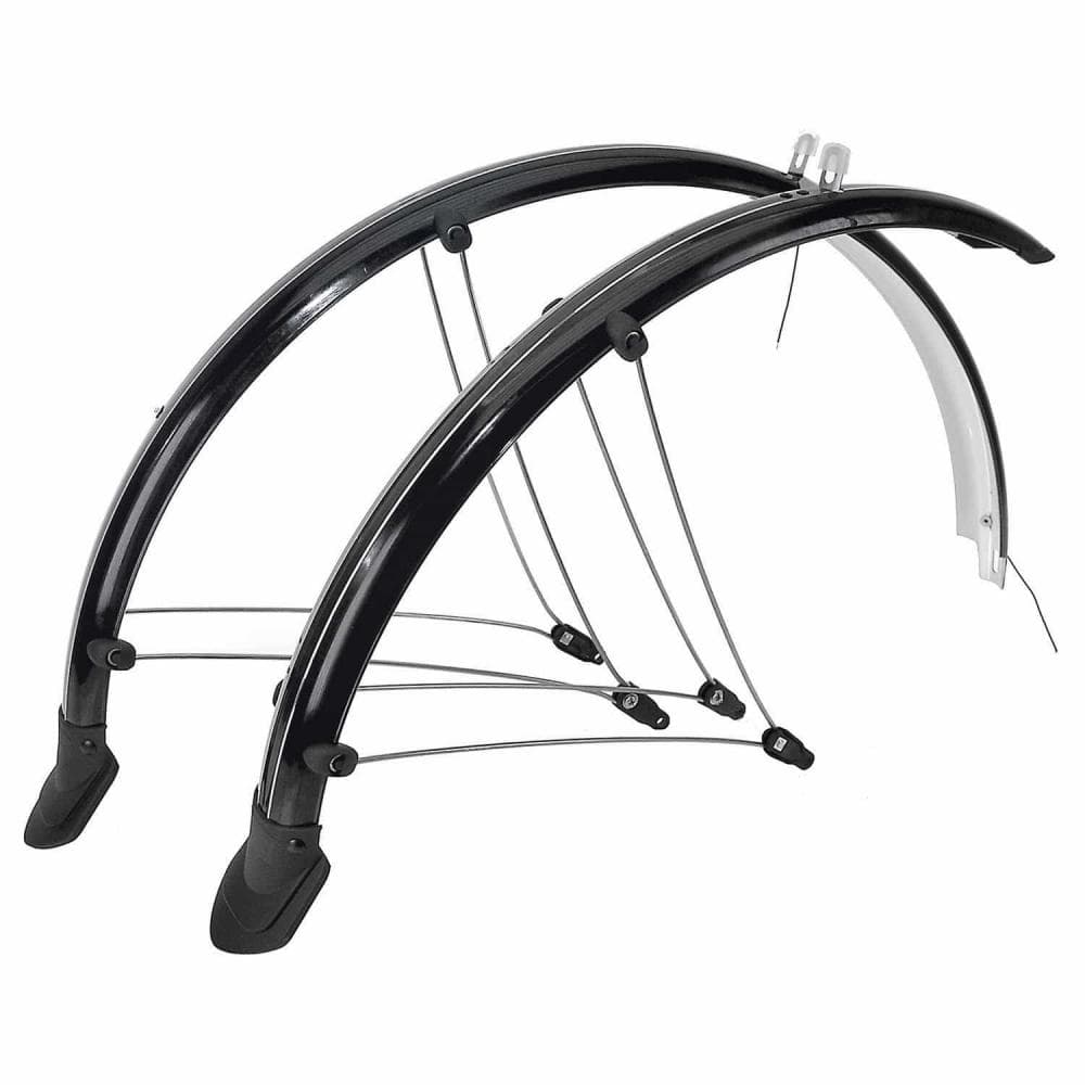 M-WAVE PLASTIC MUDGUARD SET MUD MAX FLEX 29'' 60mm 386179 386181 Black