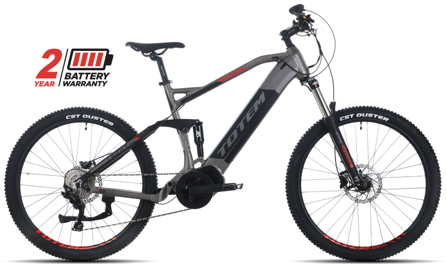 Totem Carry PRO 29" Mid Drive 85Nm/20Ah Full Suspension RL 10-Speed Deore