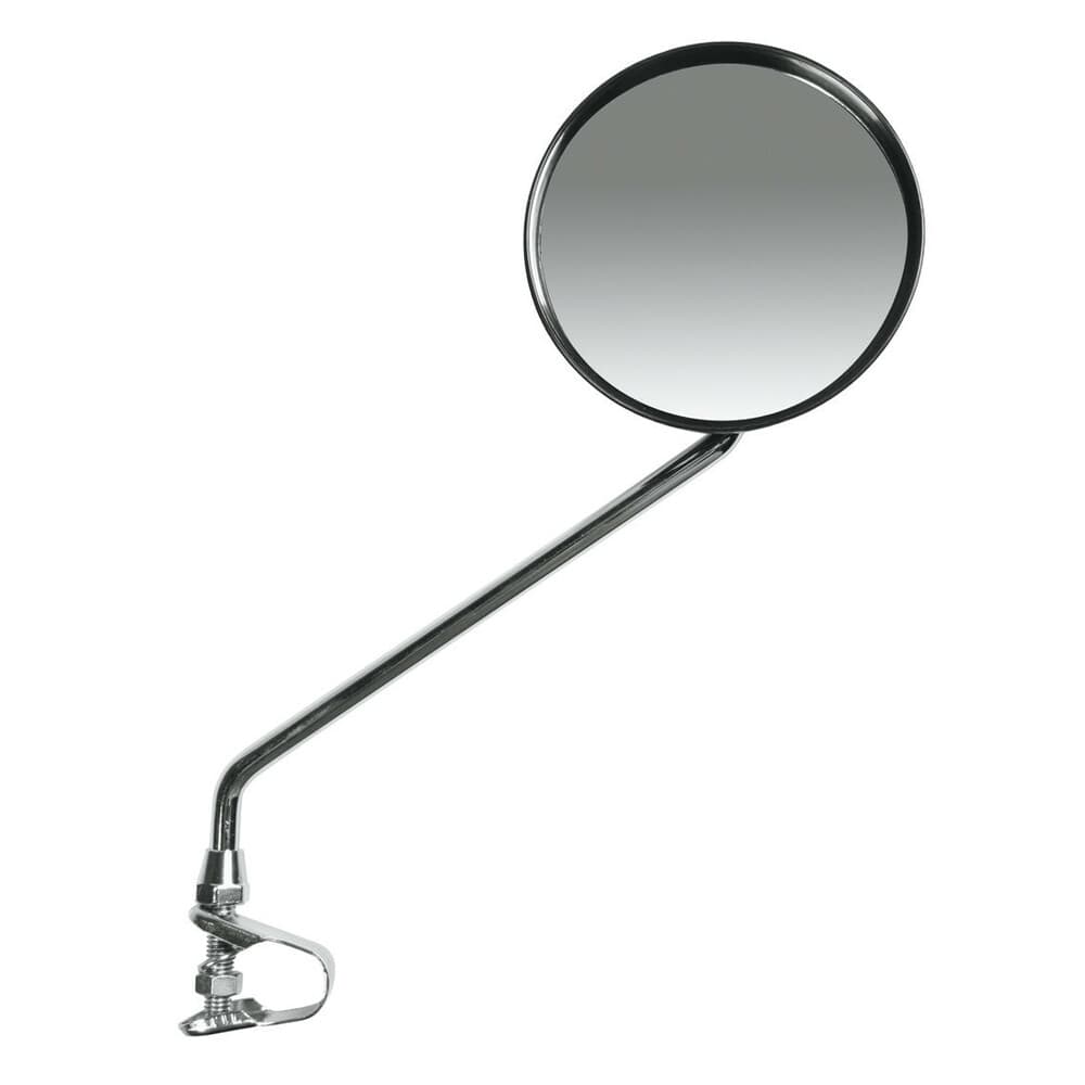 LAMPA ΚΑΘΡΕΠΤΗΣ ΤΙΜΟΝΙΟΥ DE-LUXE ΣΤΡΟΓΓΥΛΟΣ ΧΡΩΜΙΟ 10cm 93351 Γκρι