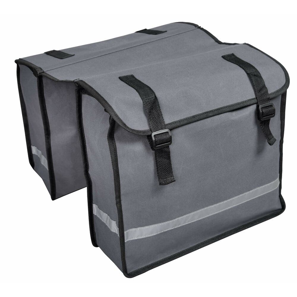 LAMPA BORSA DOPPIA PER PORTAPACCHI BICI BP-1 BASIK 16L (36 x 32 x 11+11cm) 94601 Grigio
