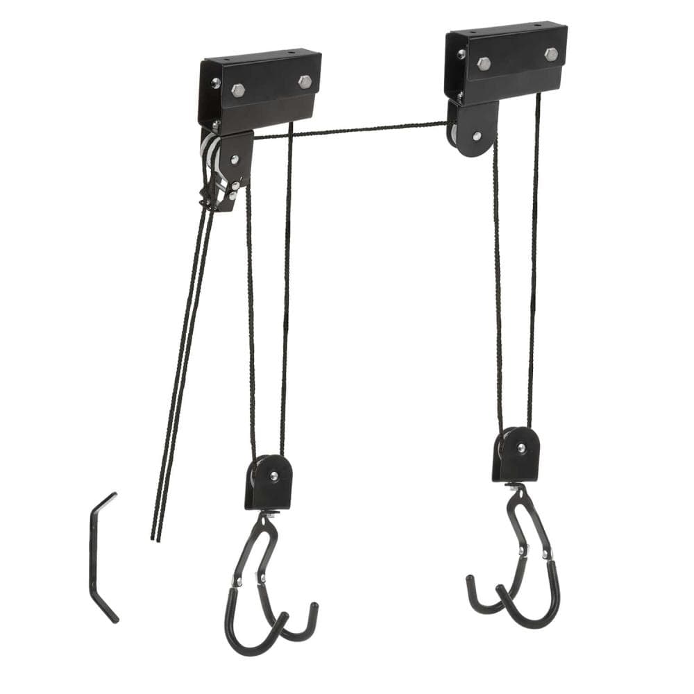 M-WAVE SUPPORTO PER BICICLETTA DA SOFFITTO BIKE LIFT STRONG FINO A 57 KG 430098 Nero