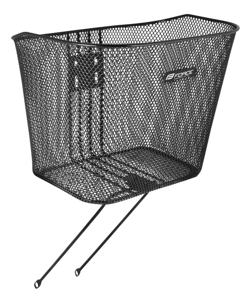 FORCE FRONT WIRE BASKET WITH 2 BASES 24050 Black