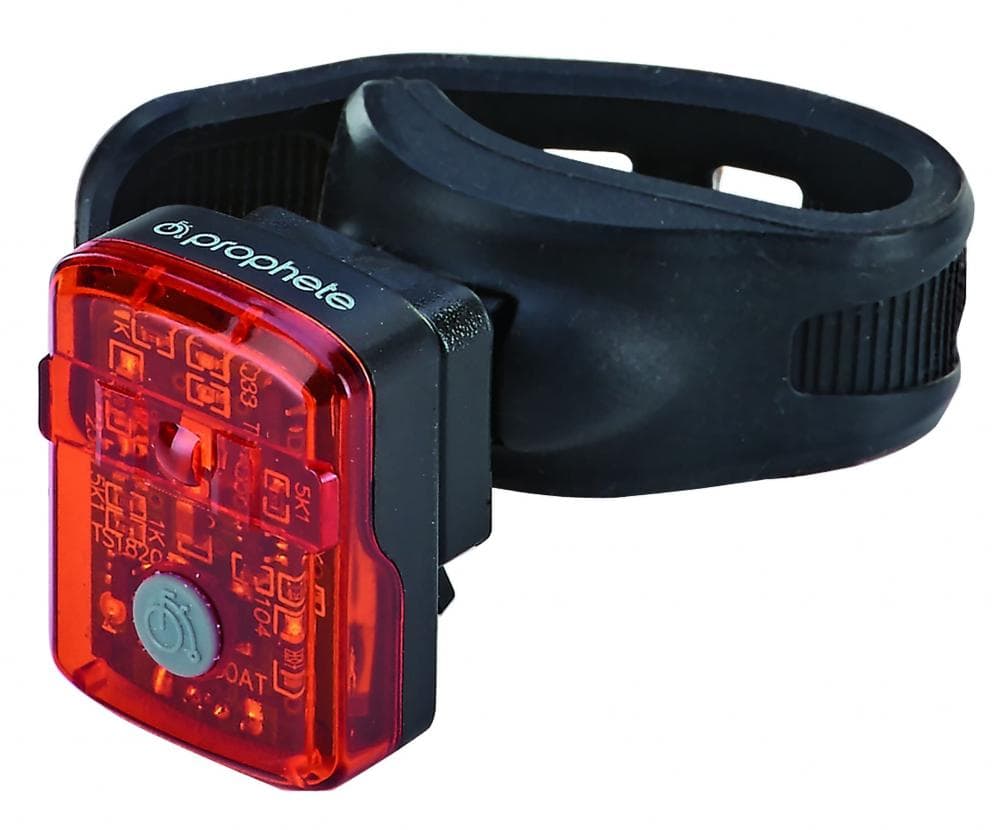 PROPHETE SET FARI BICI CON RICARICA USB 60/30/15Lux 669 Nero